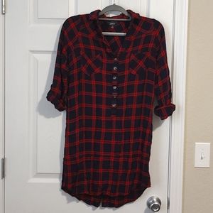 Navy Blue and Red Tunic